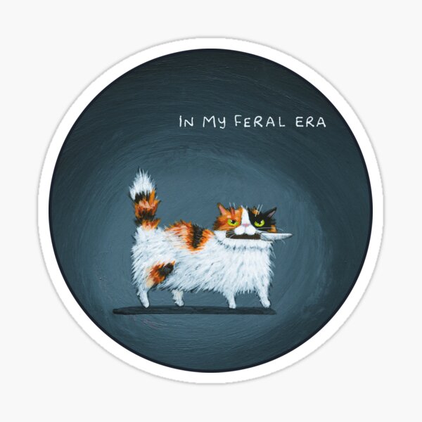Item preview, In My Feral Era Cat designed and sold by KilkennyCat Art.