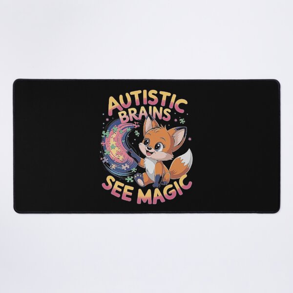 Item preview, Autistic Brains See Magic - Cute Fox Illustration designed and sold by love3617.