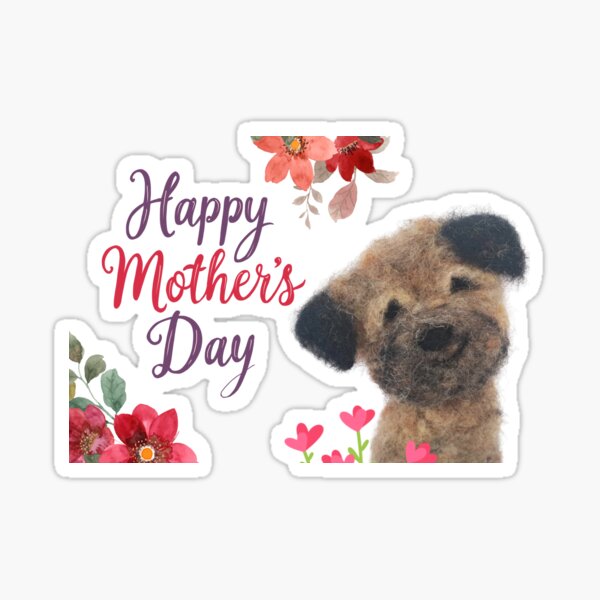 Item preview, Happy Mother's Day floral Border Terrier  designed and sold by RockingFelter.