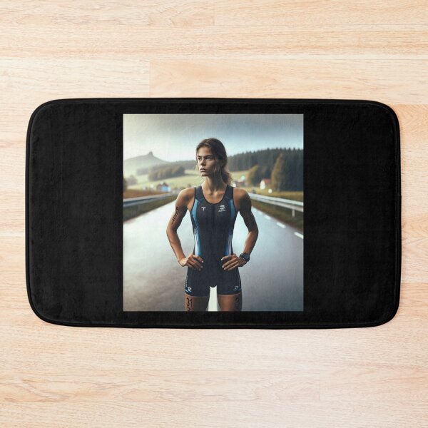 Item preview, Fearless Female Triathlete – Focused on the Finish Line designed and sold by Triathlongram.