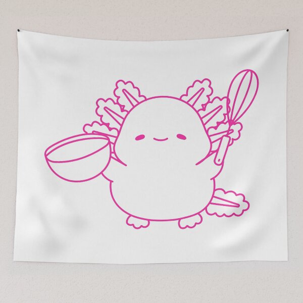 Item preview, cooking axolotl  designed and sold by broadwaygirl142.