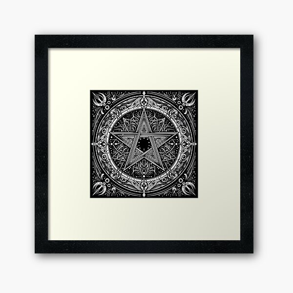 Item preview, Pentagram (Black and White) designed and sold by Magna Mater.
