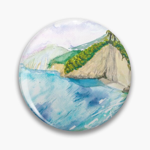 Item preview, Zakynthos Bliss with Cliffs, Palms, and Azure Serenity designed and sold by artshop77.