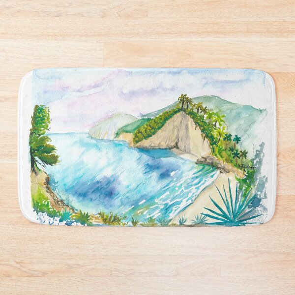 Item preview, Zakynthos Bliss with Cliffs, Palms, and Azure Serenity designed and sold by artshop77.