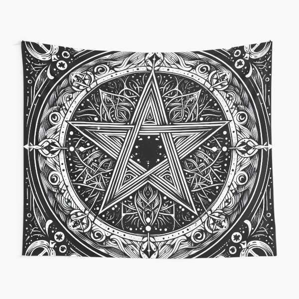Item preview, Pentagram (Black and White) designed and sold by Magna Mater.