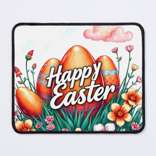 Item preview, Happy easter with colorful eggs illustration designed and sold by Valentina-ty.