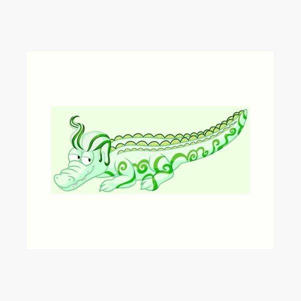 Item preview, Lime Swirl Gator designed and sold by joysqueezed-out.