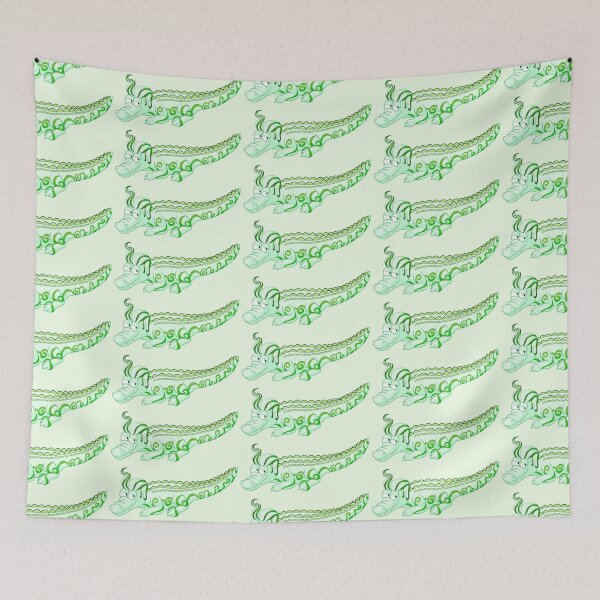 Item preview, Lime Swirl Gator designed and sold by joysqueezed-out.
