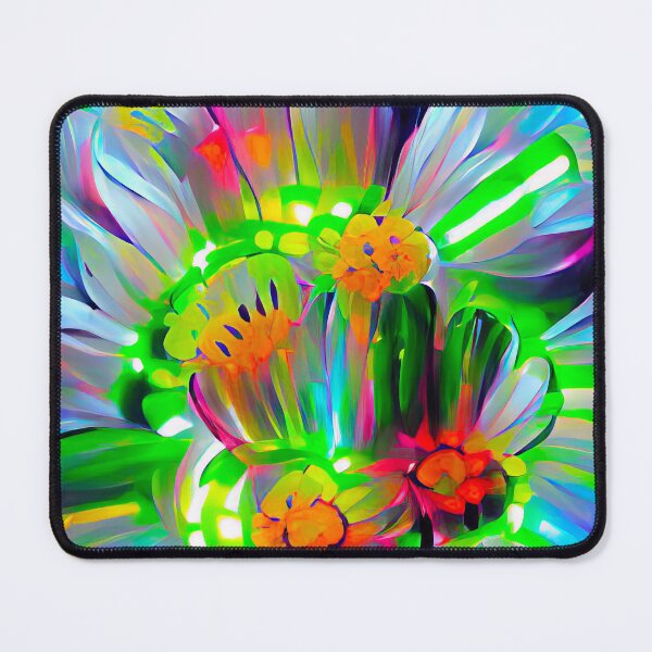 Item preview, Neon Abstract Daisies with Vivid Colors designed and sold by CASturgill.