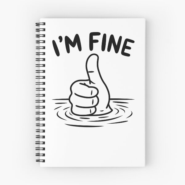 Item preview, I'm Fine Thumbs Up designed and sold by Wirtuozo.