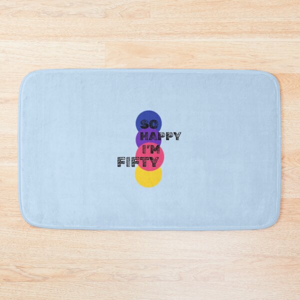 Item preview, So Happy I’m Fifty – Fun & Colorful 50th Birthday Design designed and sold by Grin22.