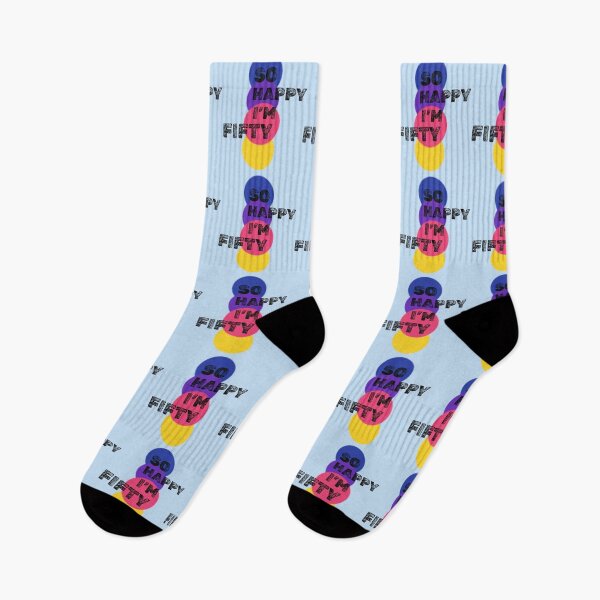Item preview, So Happy I’m Fifty – Fun & Colorful 50th Birthday Design designed and sold by Grin22.