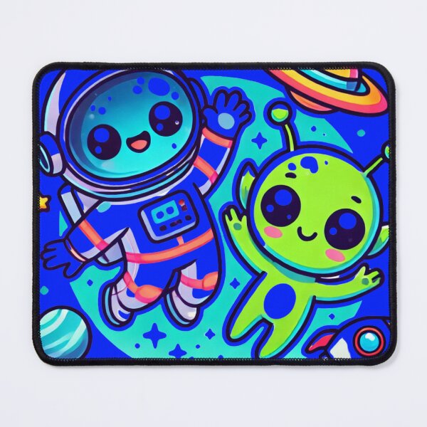 Item preview, Happy UFO Astronauts for kids Cartoon designed and sold by BestDetailer.