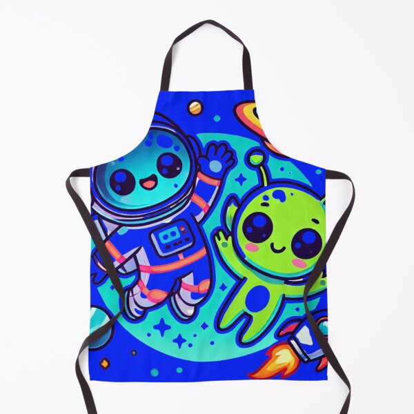 Item preview, Happy UFO Astronauts for kids Cartoon designed and sold by BestDetailer.