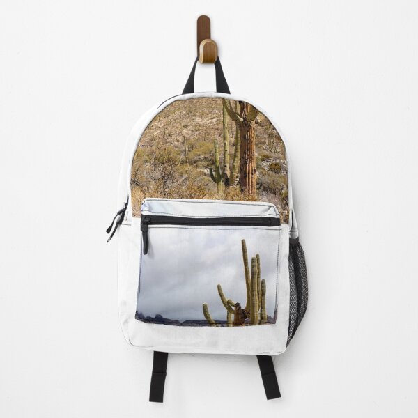 Item preview, Clouds Saguaro Cacti Catalina Mountain Views designed and sold by simonjayphotos.