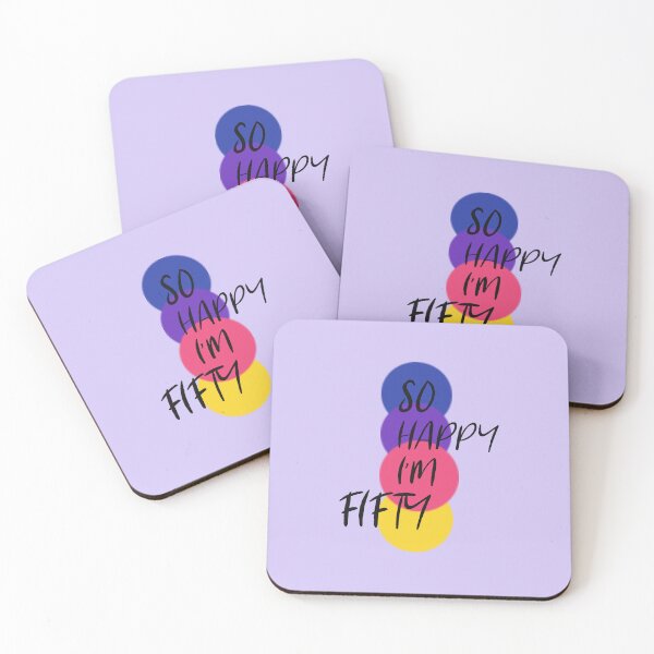 Item preview, So Happy I’m Fifty – Fun & Colorful 50th Birthday Design designed and sold by Grin22.