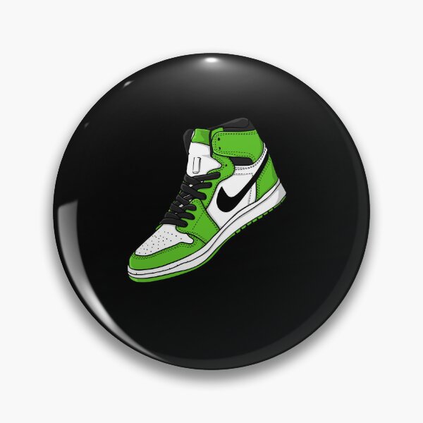Item preview, Single Retro LUCKY GREEN Sneaker Sneakerhead - Retro High Shoe Lover Art designed and sold by Zuriel Hargrove.