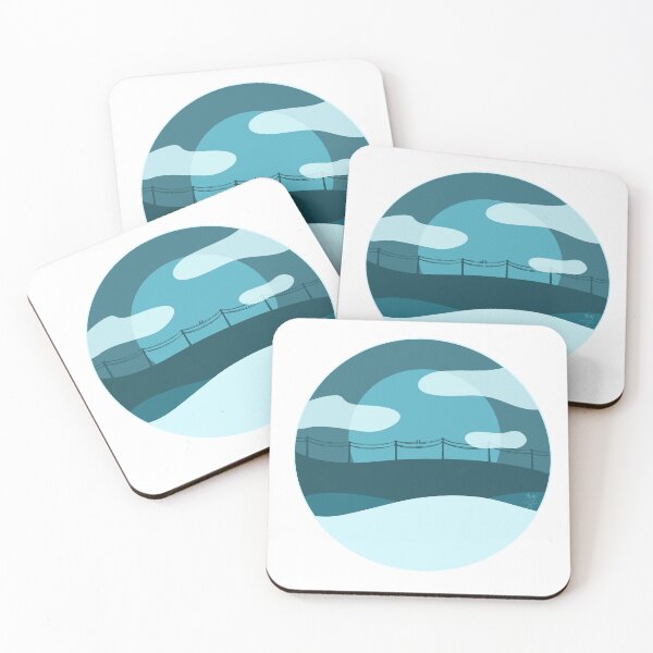 Item preview, Birds on a wire blue illustration  designed and sold by juniors0possum.