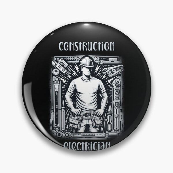 Item preview, construction electrician designed and sold by EuropeanPrints.