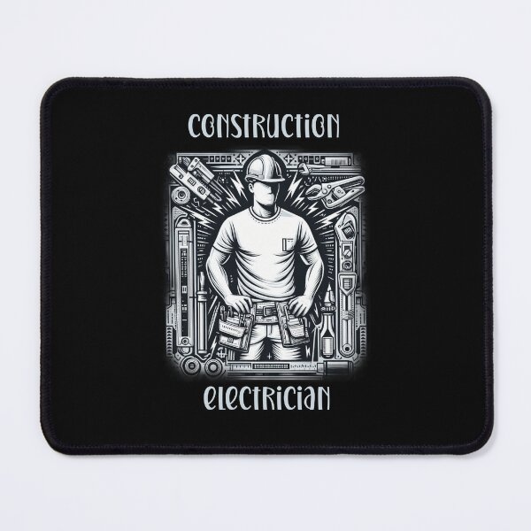 Item preview, construction electrician designed and sold by EuropeanPrints.