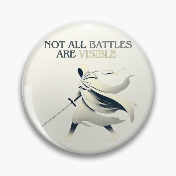 Item preview, Not All Battles Are Visible... designed and sold by HealthCoreCommunity.