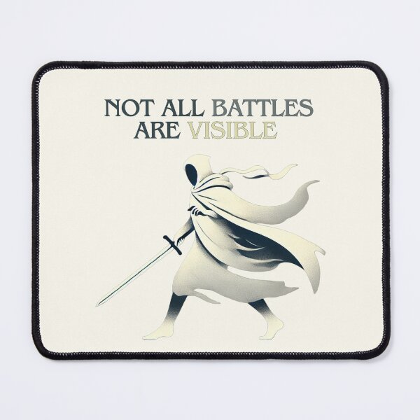 Item preview, Not All Battles Are Visible... designed and sold by HealthCoreCommunity.