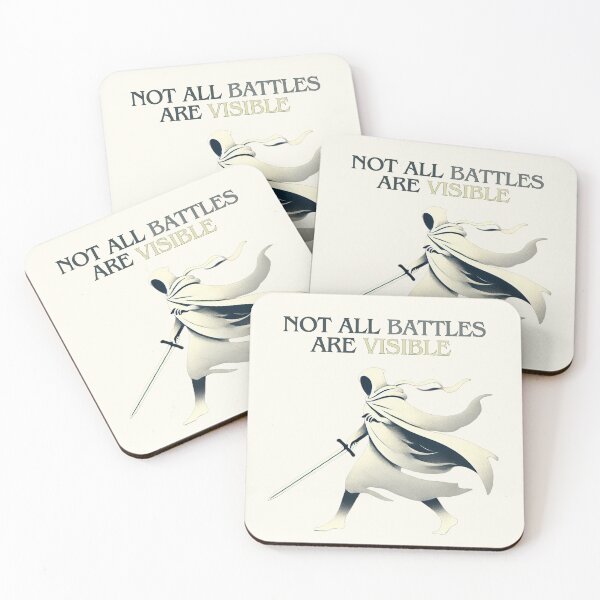 Item preview, Not All Battles Are Visible... designed and sold by HealthCoreCommunity.