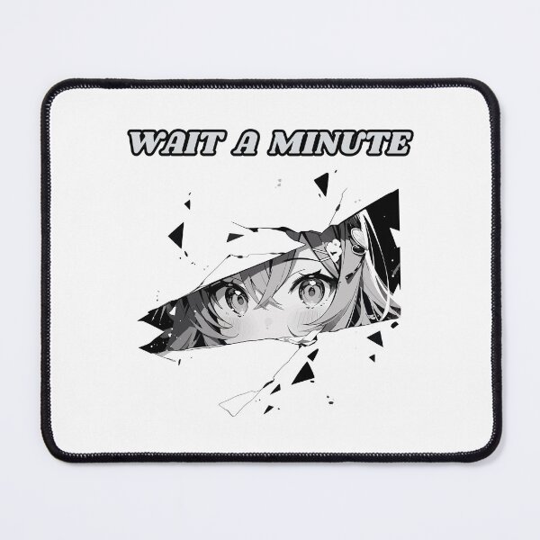 Item preview, Anime Girl Looking Through Cracks WAIT A MINUTE designed and sold by FAMILY DYNASTY.