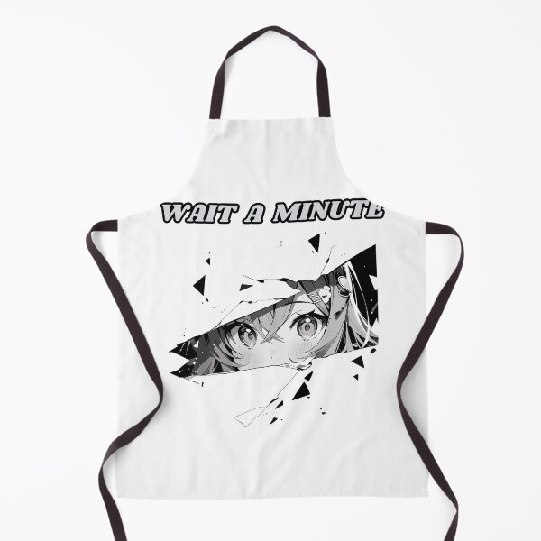 Item preview, Anime Girl Looking Through Cracks WAIT A MINUTE designed and sold by FAMILY DYNASTY.
