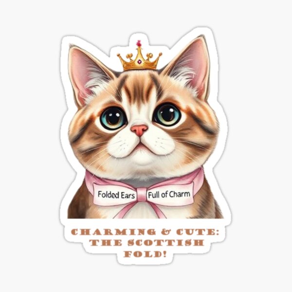 Item preview, Charming Scottish Fold designed and sold by pandainkydreams.