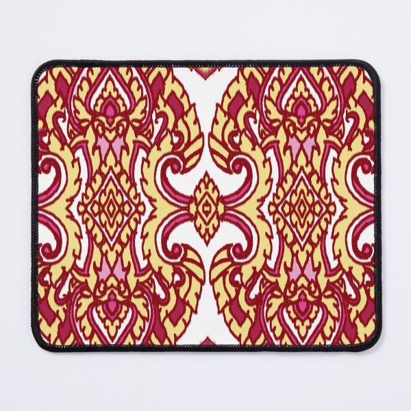 Item preview, Thai Traditional Ornamental Pattern | Elegant Gold & Red Motif designed and sold by Mondee Shop.