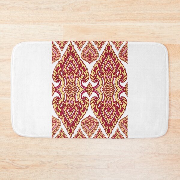Item preview, Thai Traditional Ornamental Pattern | Elegant Gold & Red Motif designed and sold by Mondee Shop.