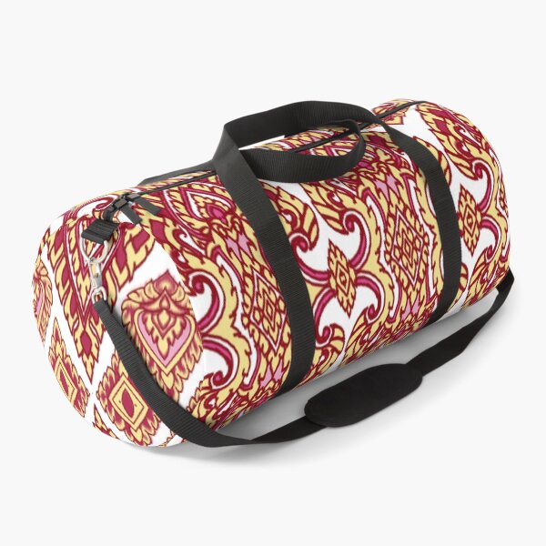 Item preview, Thai Traditional Ornamental Pattern | Elegant Gold & Red Motif designed and sold by Mondee Shop.