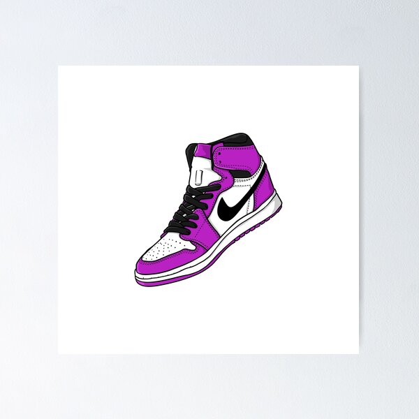Artikel-Vorschau von Retro HELLLILA Sneaker Sneakerhead - Retro High Shoe Lover Art, designt und verkauft von Zuriel Hargrove.
