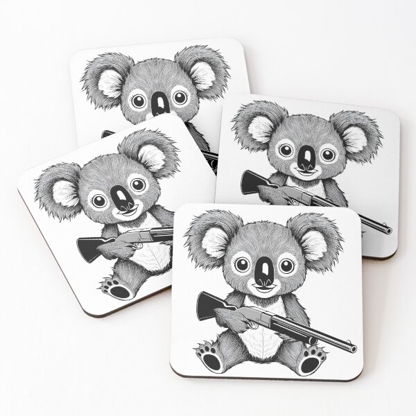 Item preview, Cute Koala Bear With A Shotgun designed and sold by Moonrock Design.