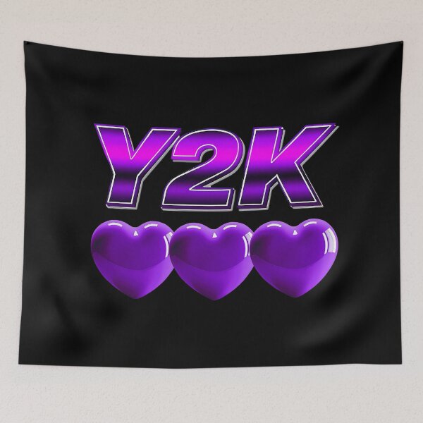 Item preview, Y2K purple Heart Vibes – Retro 2000s Graphic Tee designed and sold by WorldAniPicture.