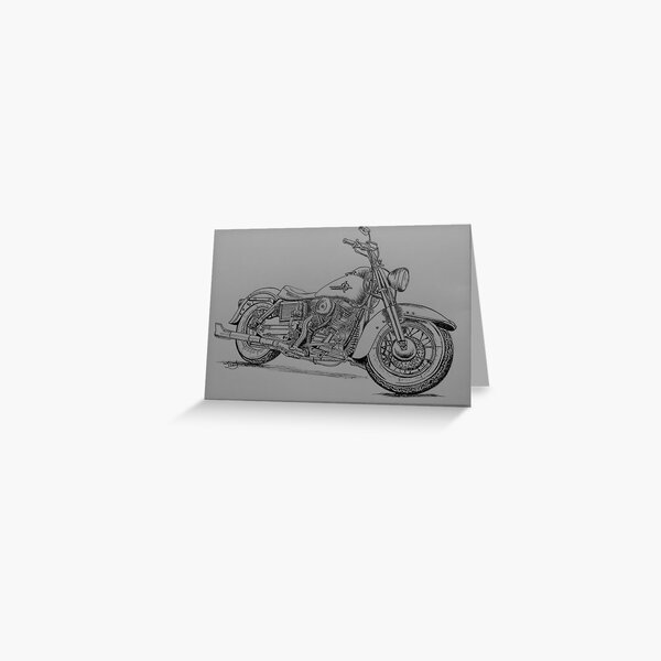 Cartes De Vœux Sur Le Theme Harley Davidson Redbubble