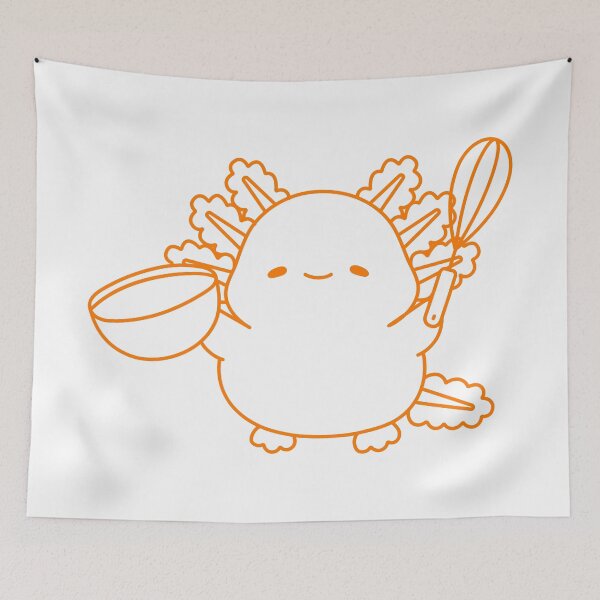 Item preview, cooking axolotl  designed and sold by broadwaygirl142.
