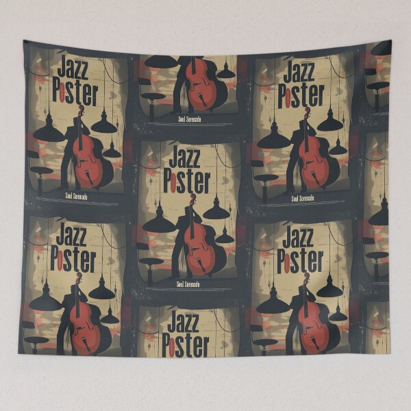 Item preview, Vintage Jazz Poster – Soul Serenade Vibes designed and sold by djovan.