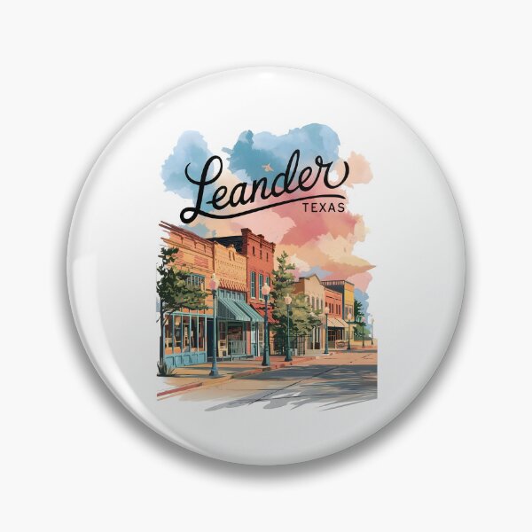 Item preview, Pastel Old Town Leander Texas Art – Leander Texas designed and sold by MoMidoStore.