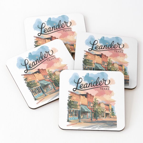 Item preview, Pastel Old Town Leander Texas Art – Leander Texas designed and sold by MoMidoStore.