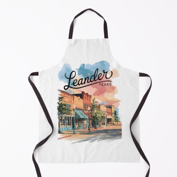 Item preview, Pastel Old Town Leander Texas Art – Leander Texas designed and sold by MoMidoStore.