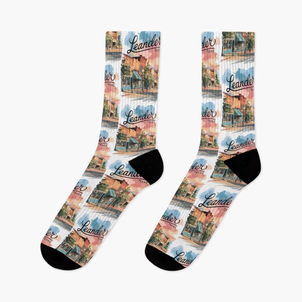 Item preview, Pastel Old Town Leander Texas Art – Leander Texas designed and sold by MoMidoStore.