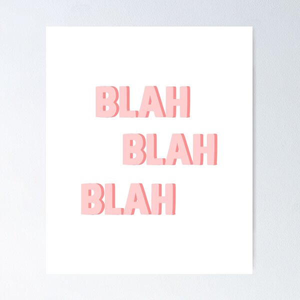 Artikel-Vorschau von Tumblr-Wort „Blah“, designt und verkauft von designing01Ar3.