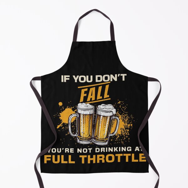 Item preview, Full throttle when drinking - no half measures | Beer designed and sold by beDiceDesigns.