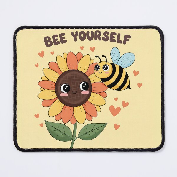 Item preview, "Bee Yourself" Bee and Sunflower designed and sold by Erin Orstrom's Art.