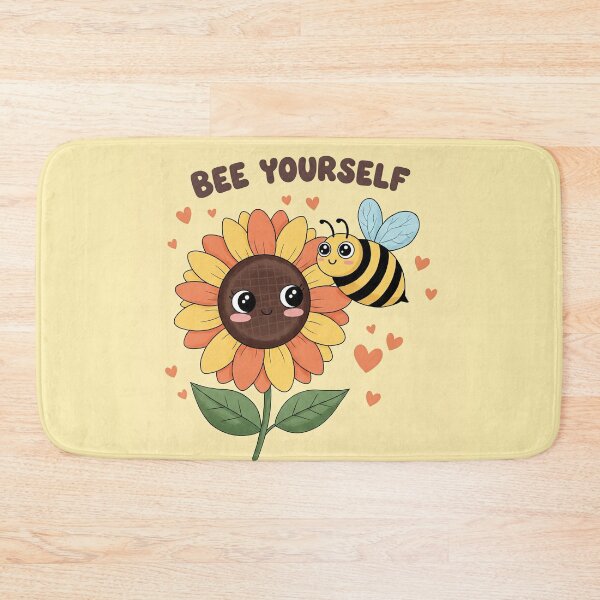 Item preview, "Bee Yourself" Bee and Sunflower designed and sold by Erin Orstrom's Art.