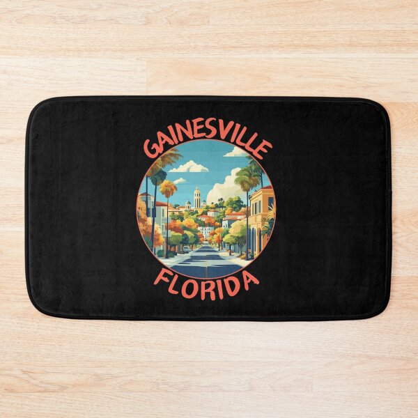 Item preview, Gainesville in Florida, USA Retro Travel Art Landscape designed and sold by MaateoDesign.