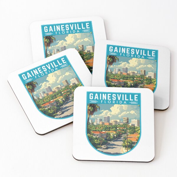 Aperçu de l'œuvre Badge de voyage de Gainesville en Floride, États-Unis créée et vendue par MaateoDesign.