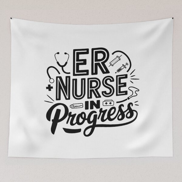 Item preview, ER Nurse In Progress - healthcare hero designed and sold by VibeTwist.